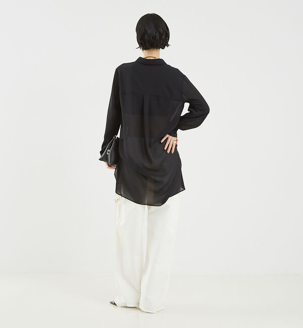 The Store by C' 「【COCUCA】シアーチュニックシャツ」|シャツ・ブラウス|
