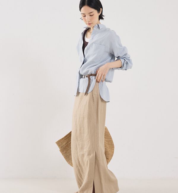 The Store by C' 「【COCUCA】リネンストレートスカート」|スカート|