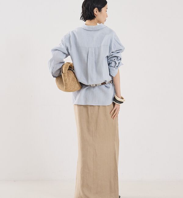 The Store by C' 「【COCUCA】リネンストレートスカート」|スカート|