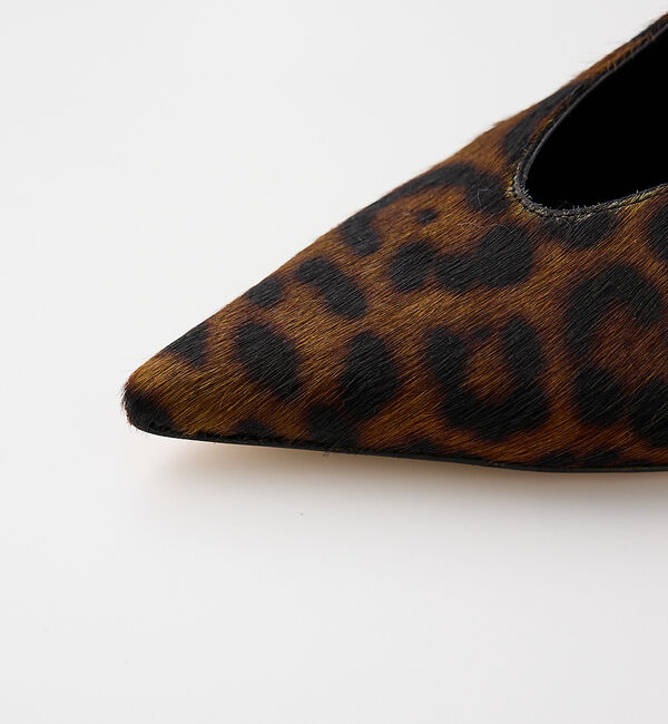 The Store by C' 「【Le Monde Beryl】BABOUCHE KITTEN HEEL／レオパ」|パンプス|