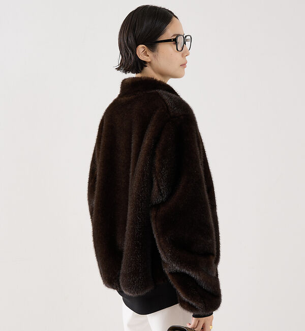 The Store by C' 「【COCUCA】フェイクファーブルゾン」|ブルゾン・スタジャン|