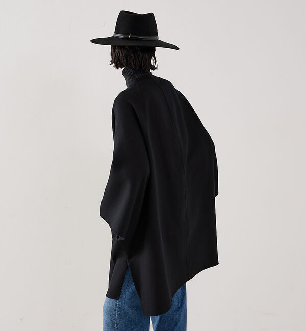 The Store by C' 「【COCUCA】リバーカラーケープ」|ノーカラーコート|