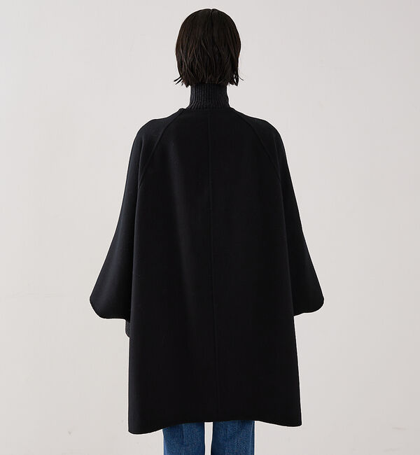 The Store by C' 「【COCUCA】リバーカラーケープ」|ノーカラーコート|