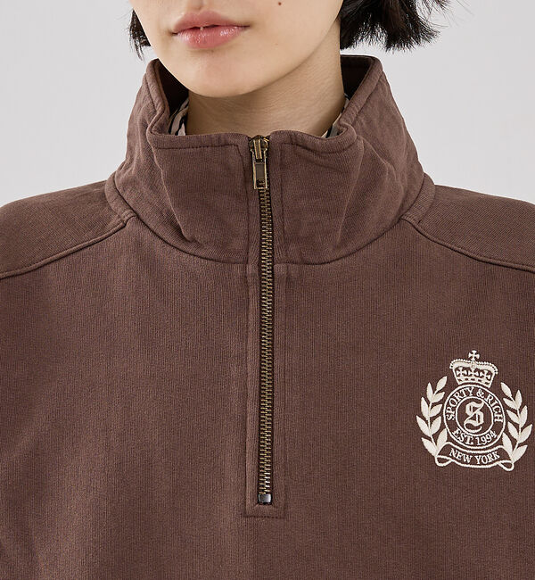 The Store by C' 「【Sporty&Rich】NY Crest Embroidered Quarte」|スウェット・ジャージ|