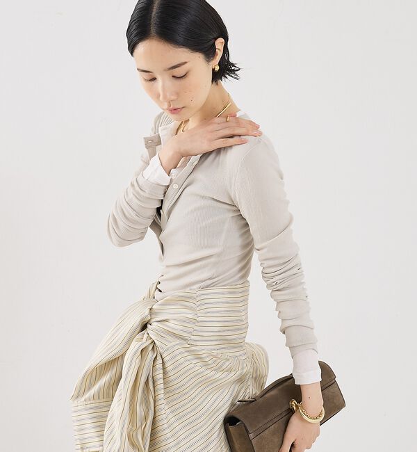 The Store by C' 「【COCUCA】ヘンリーリブプルオーバー」|Tシャツ・カットソー|