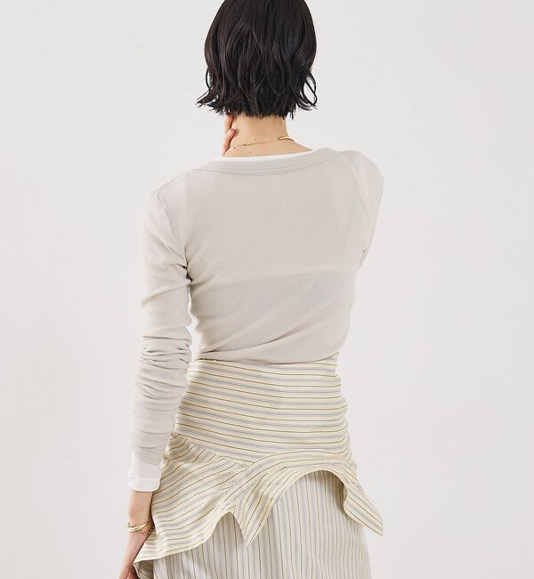 The Store by C' 「【COCUCA】ヘンリーリブプルオーバー」|Tシャツ・カットソー|