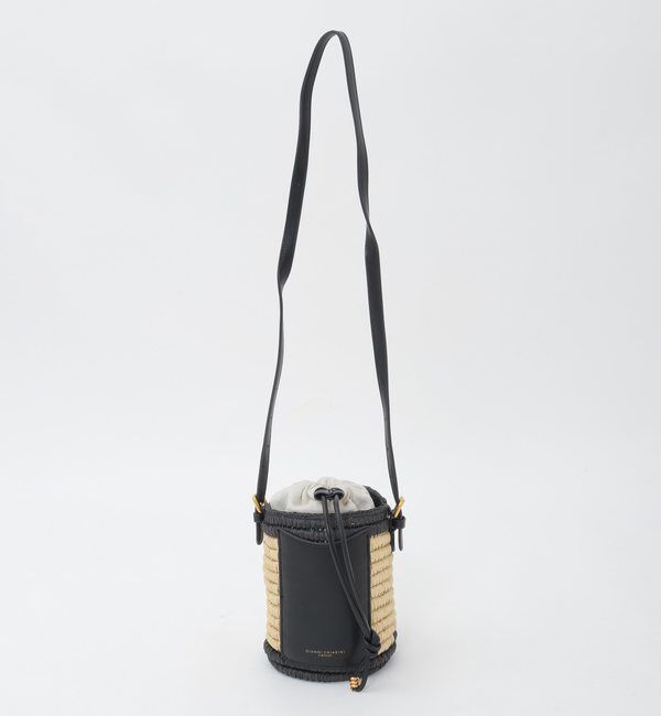 TIARA「【Gianni Chiarini/ジャンニキャリーニ】レザーカゴバッグ」|かごバッグ|ブラック