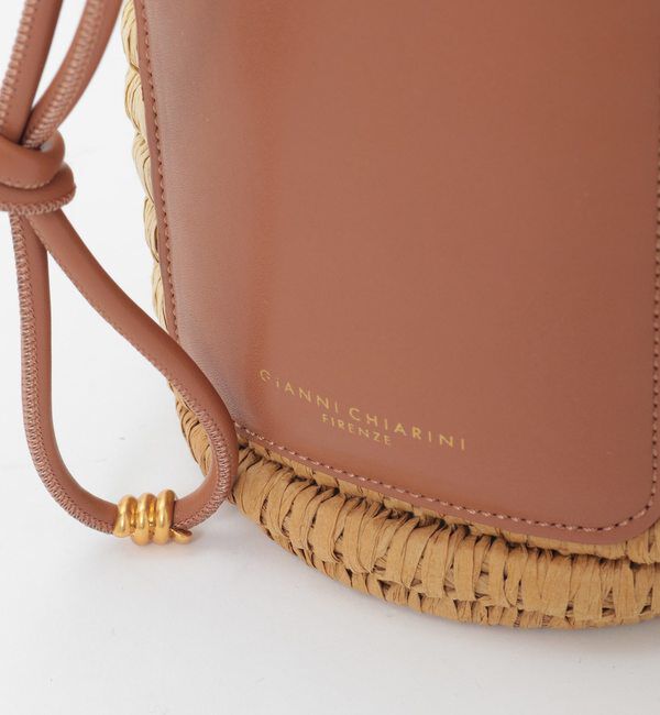 TIARA「【Gianni Chiarini/ジャンニキャリーニ】レザーカゴバッグ」|かごバッグ|