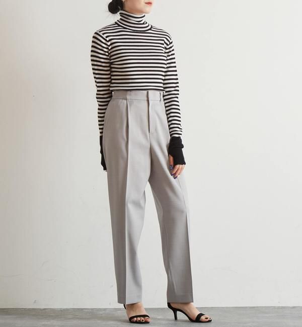 Liesse「ツイルストレッチストレートパンツ（セットアップ対応可）」|その他|