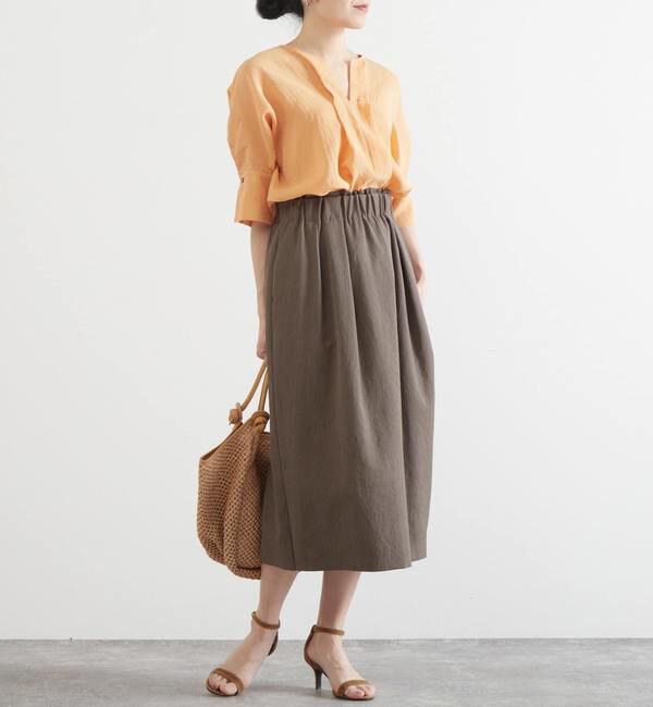 Liesse「ギャザーストレートスカート（セットアップ対応）」|スカート|