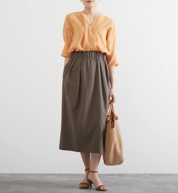 Liesse「ギャザーストレートスカート（セットアップ対応）」|スカート|