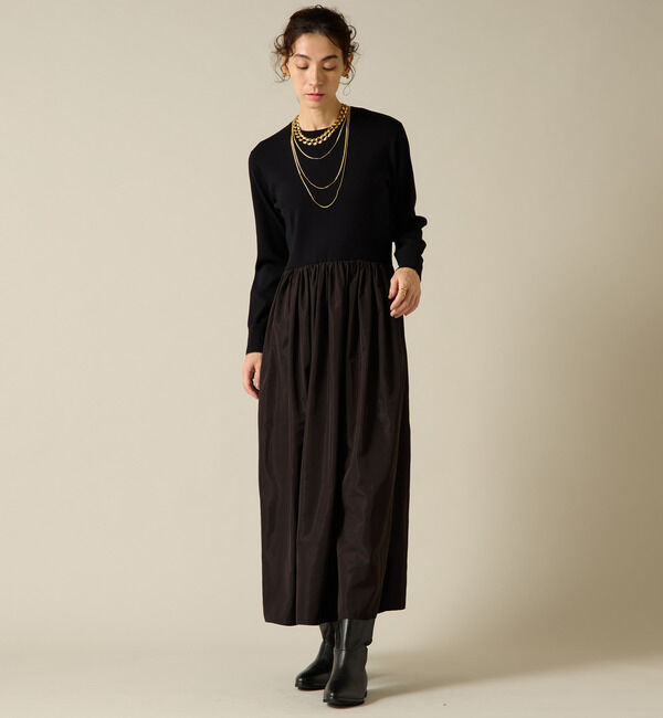 Liesse「布帛コンビニットワンピース」|ワンピース|