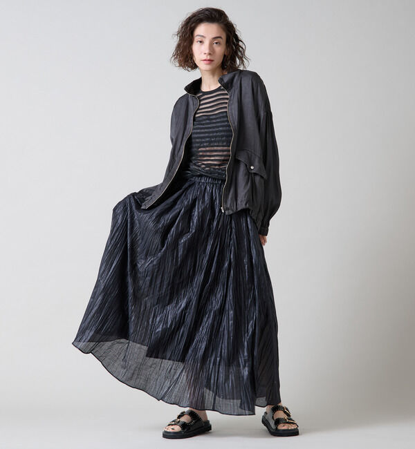 Liesse「サテンジップブルゾン」|その他|