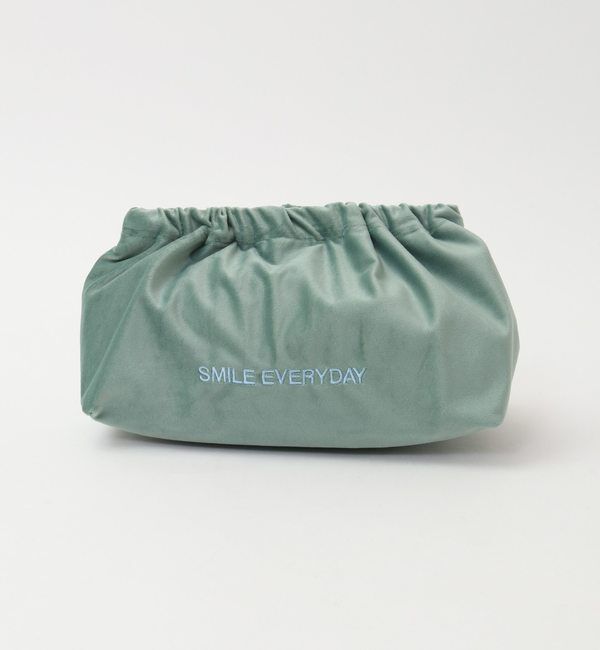 Liesse「【sorbet island/ソルベ アイランド】p.72-73 Embroidered Veivet Clutch Bag」|クラッチバッグ|ミント