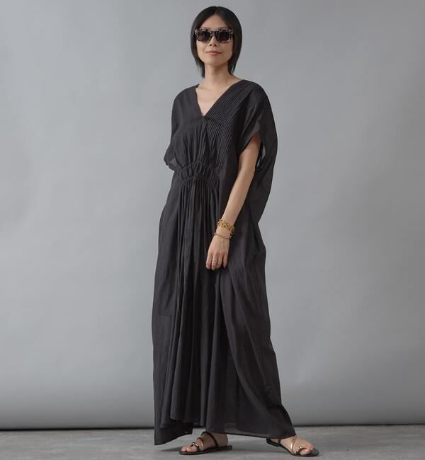 Liesse「【インド生産】ピンタックワンピース」|ワンピース|