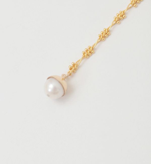 Liesse「【EO/イオ】Pearl point design chain lariat necklace(EO24AW-27)」|ネックレス|