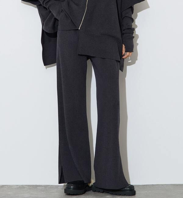 Liesse「【大草直子さんコラボ】リブニットパンツ」|その他|グレー