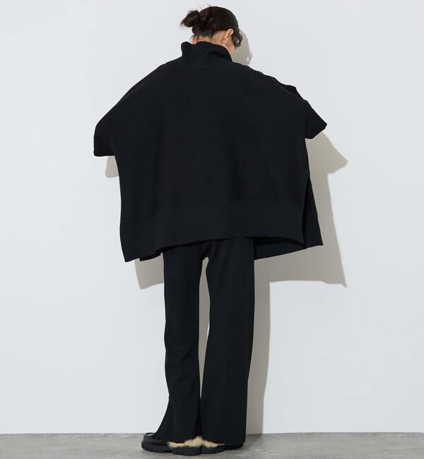 Liesse「【大草直子さんコラボ】2WAYケープジップニット」|カーディガン|