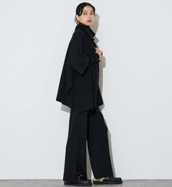 Liesse「【大草直子さんコラボ】2WAYケープジップニット」|カーディガン|