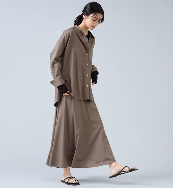 Liesse「バンドカラーロングシャツ」|シャツ・ブラウス|