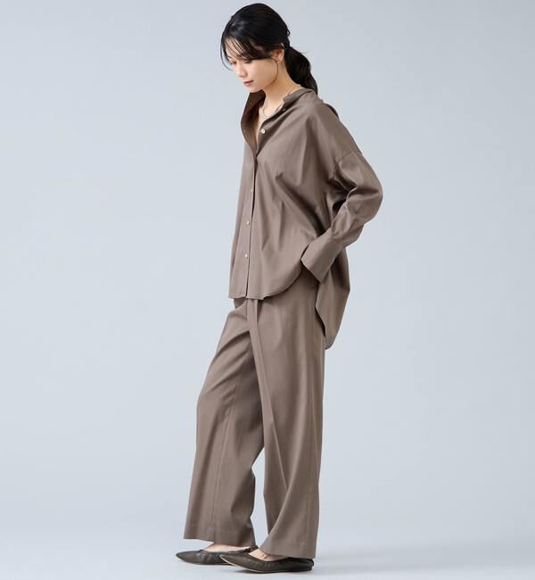 Liesse「バンドカラーロングシャツ」|シャツ・ブラウス|