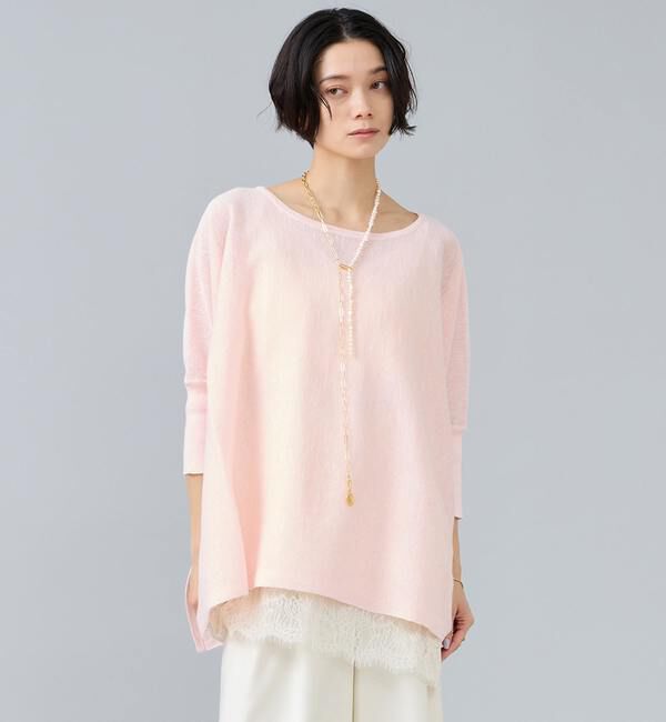 Liesse「ワイドドルマンオーバーニット」|ニット・セーター|ライトピンク