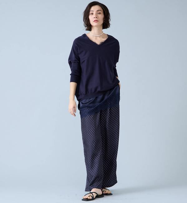 Liesse「【定番】Vネックドルマンニット」|ニット・セーター|