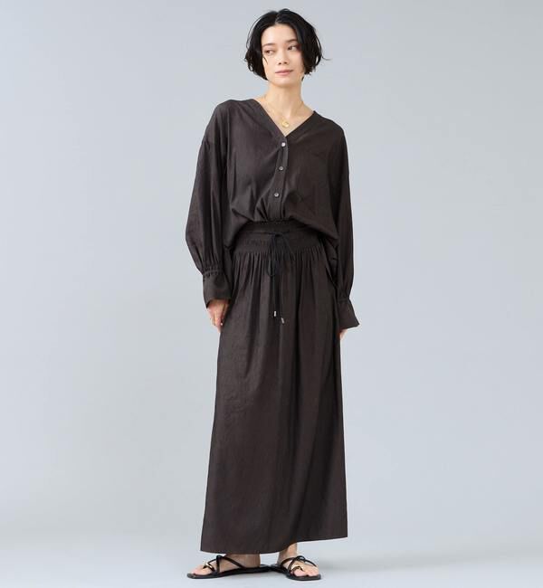 Liesse「シャーリングスカート」|スカート|スミクロ