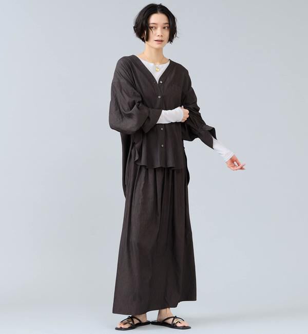 Liesse「シャーリングスカート」|スカート|