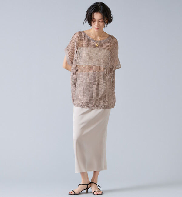 Liesse「マルチウェイメッシュスリッニット」|ニット・セーター|