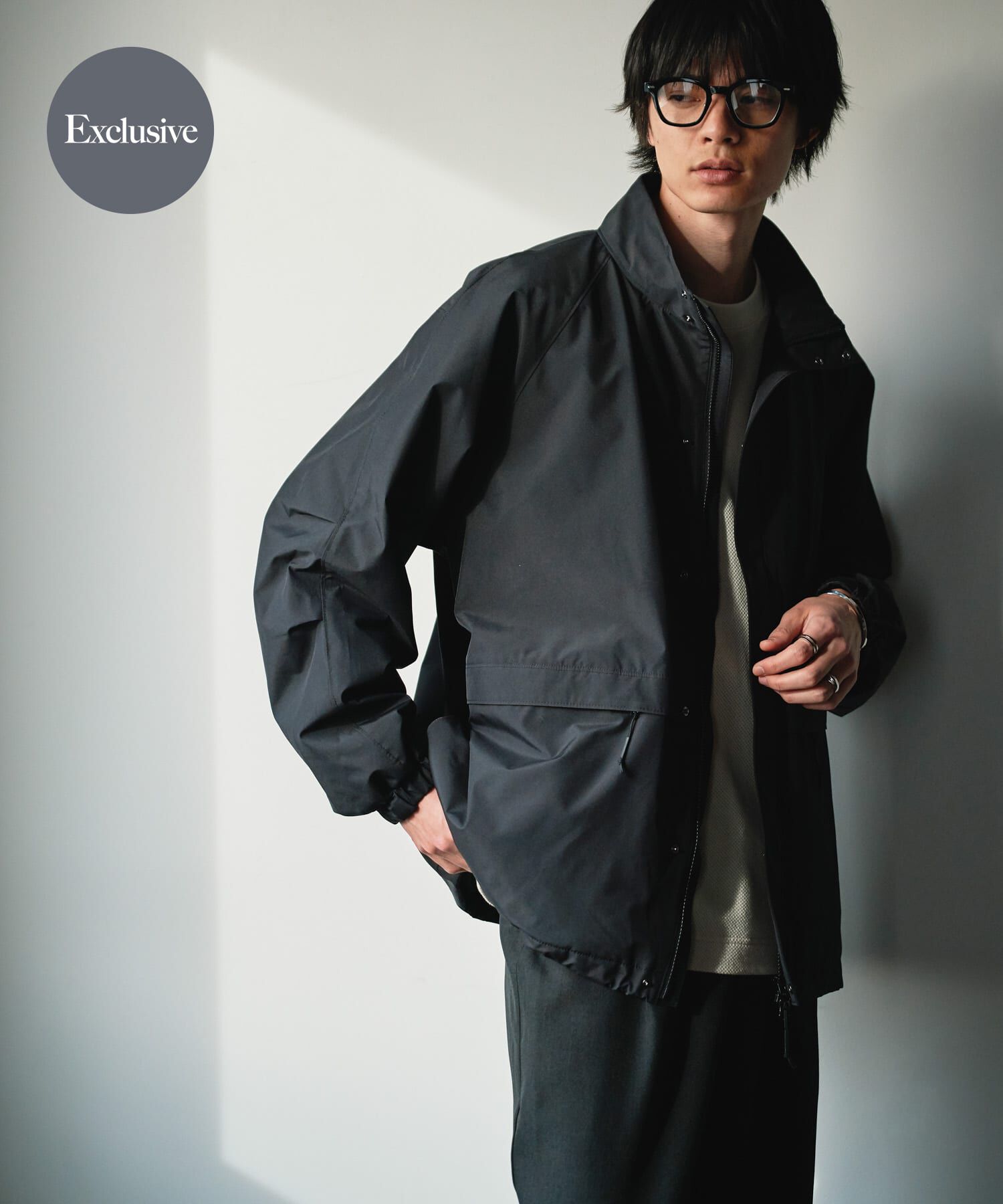 URBAN RESEARCH DOORS「『別注』Foxfire&times;DOORS　ゴアテックスブルゾン」|ブルゾン・スタジャン|ブラック