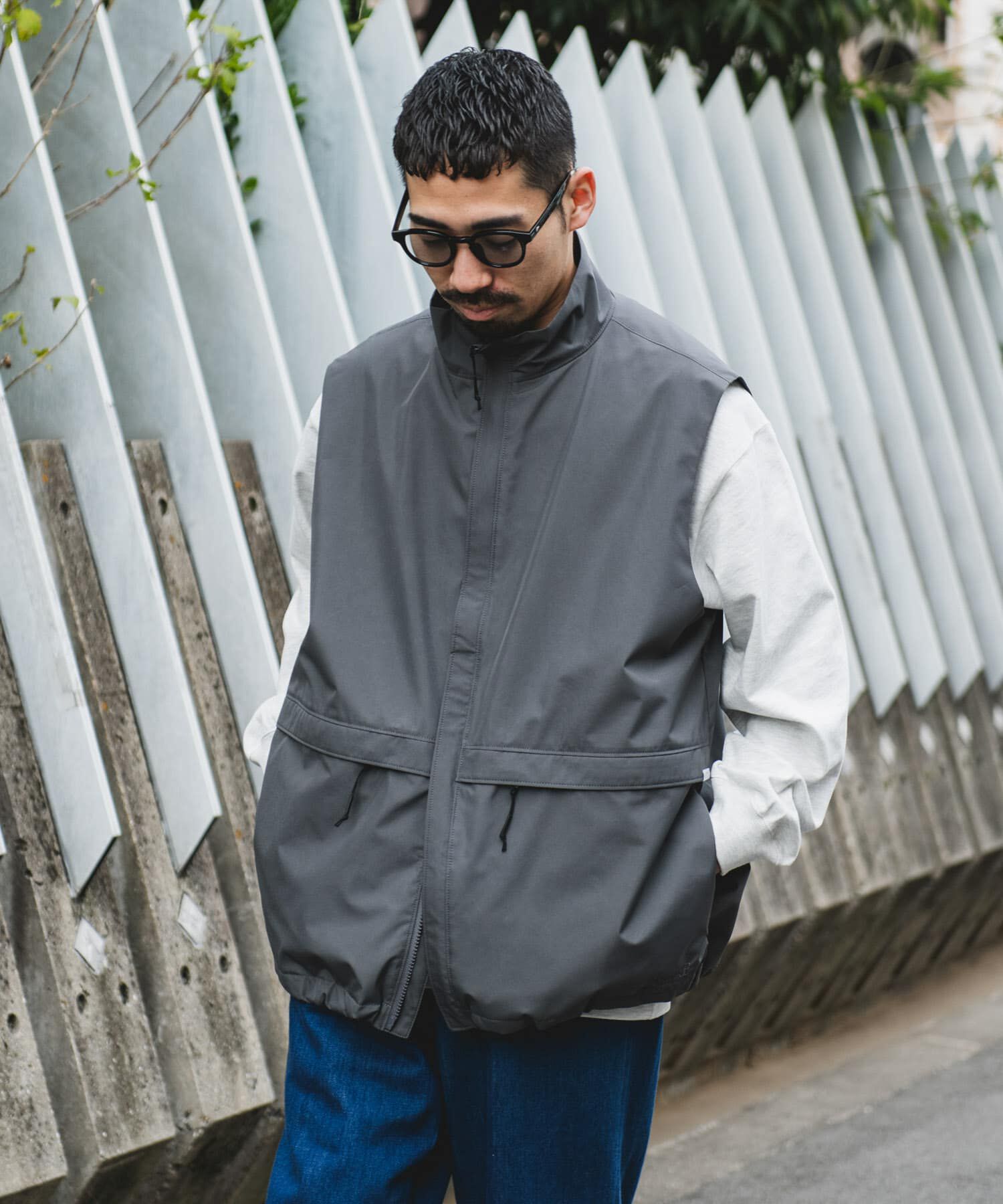 URBAN RESEARCH DOORS「『別注』Foxfire&times;DOORS　ゴアテックス ベスト」|ノーカラーコート|