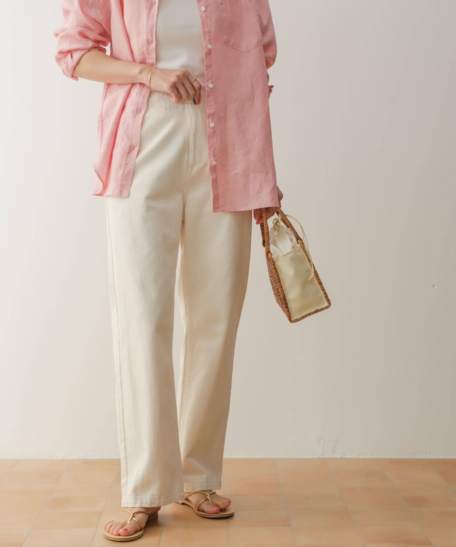 URBAN RESEARCH DOORS「デニムワイドパンツ」|デニム|