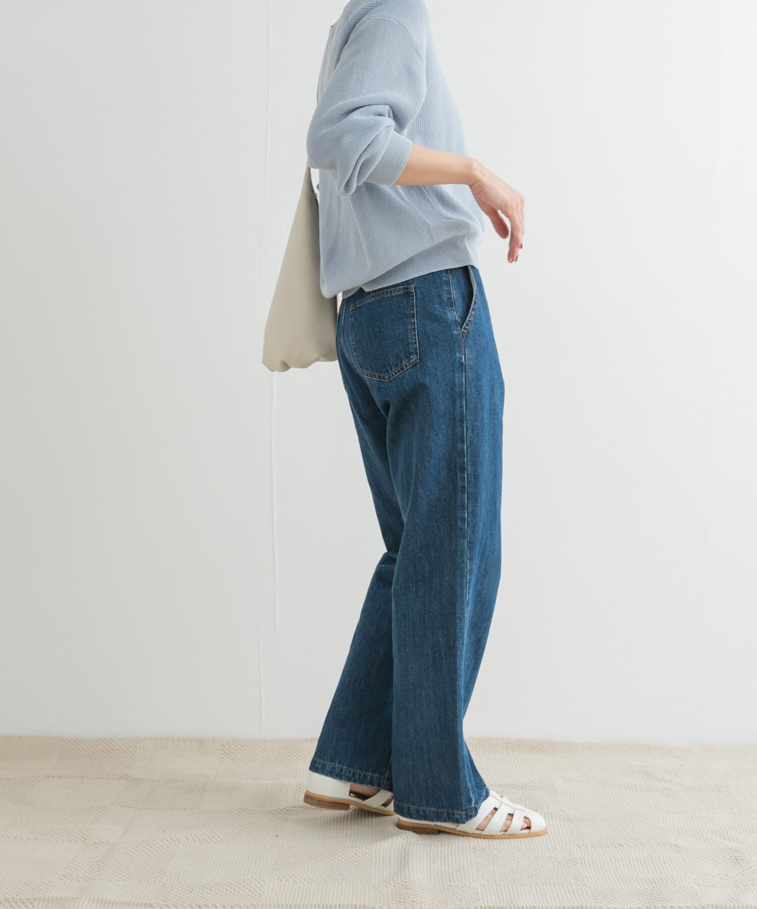 URBAN RESEARCH DOORS「デニムワイドパンツ」|デニム|