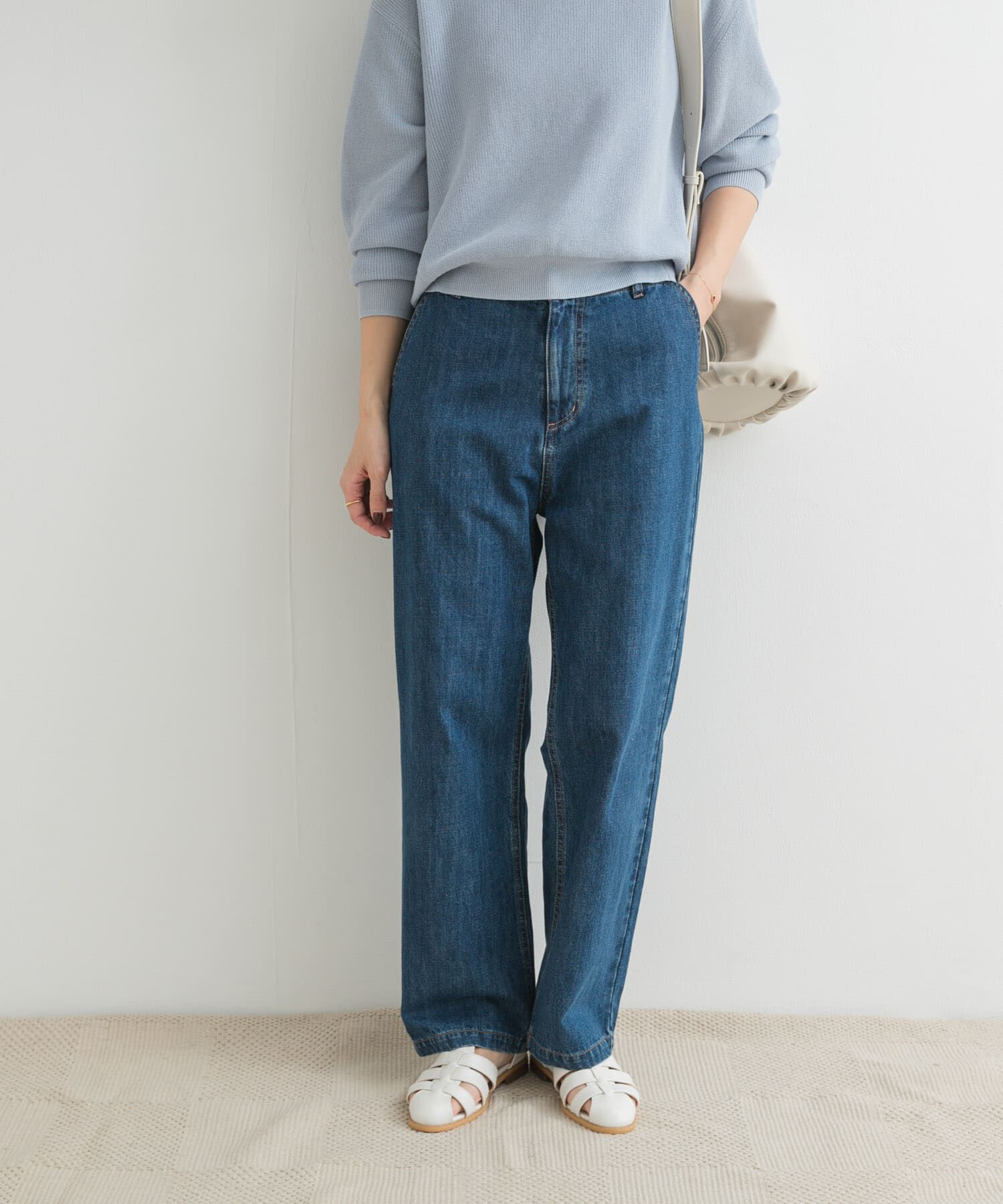 URBAN RESEARCH DOORS「デニムワイドパンツ」|デニム|