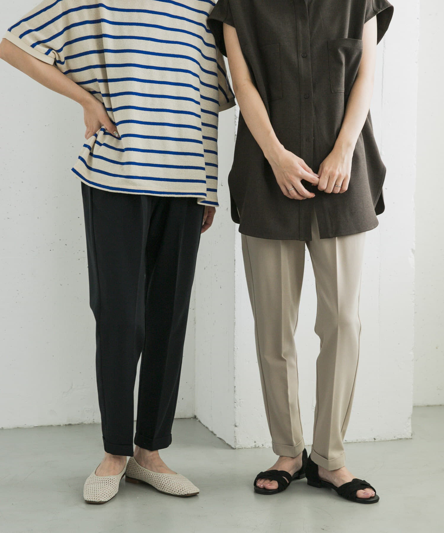 URBAN RESEARCH DOORS「『3サイズ展開』ストレッチテーパードイージーパンツ」|その他|