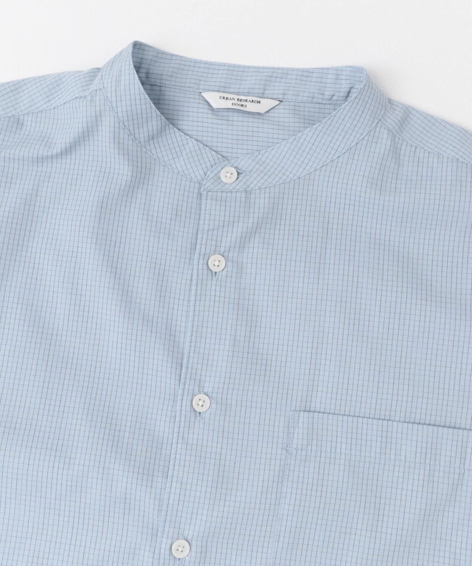 URBAN RESEARCH DOORS「TC バンドカラー ショートスリーブシャツ」|シャツ・ブラウス|