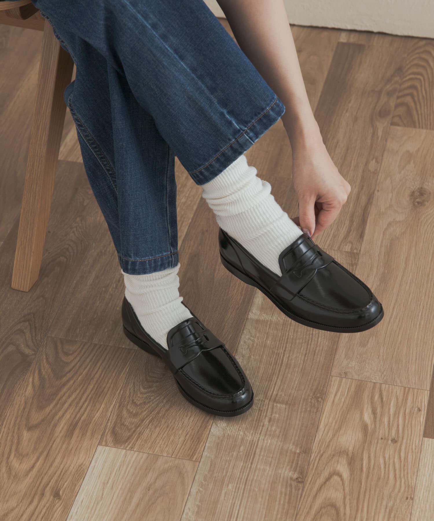 URBAN RESEARCH DOORS「HARUTA　ラバーレインシューズ」|レインシューズ|ブラック