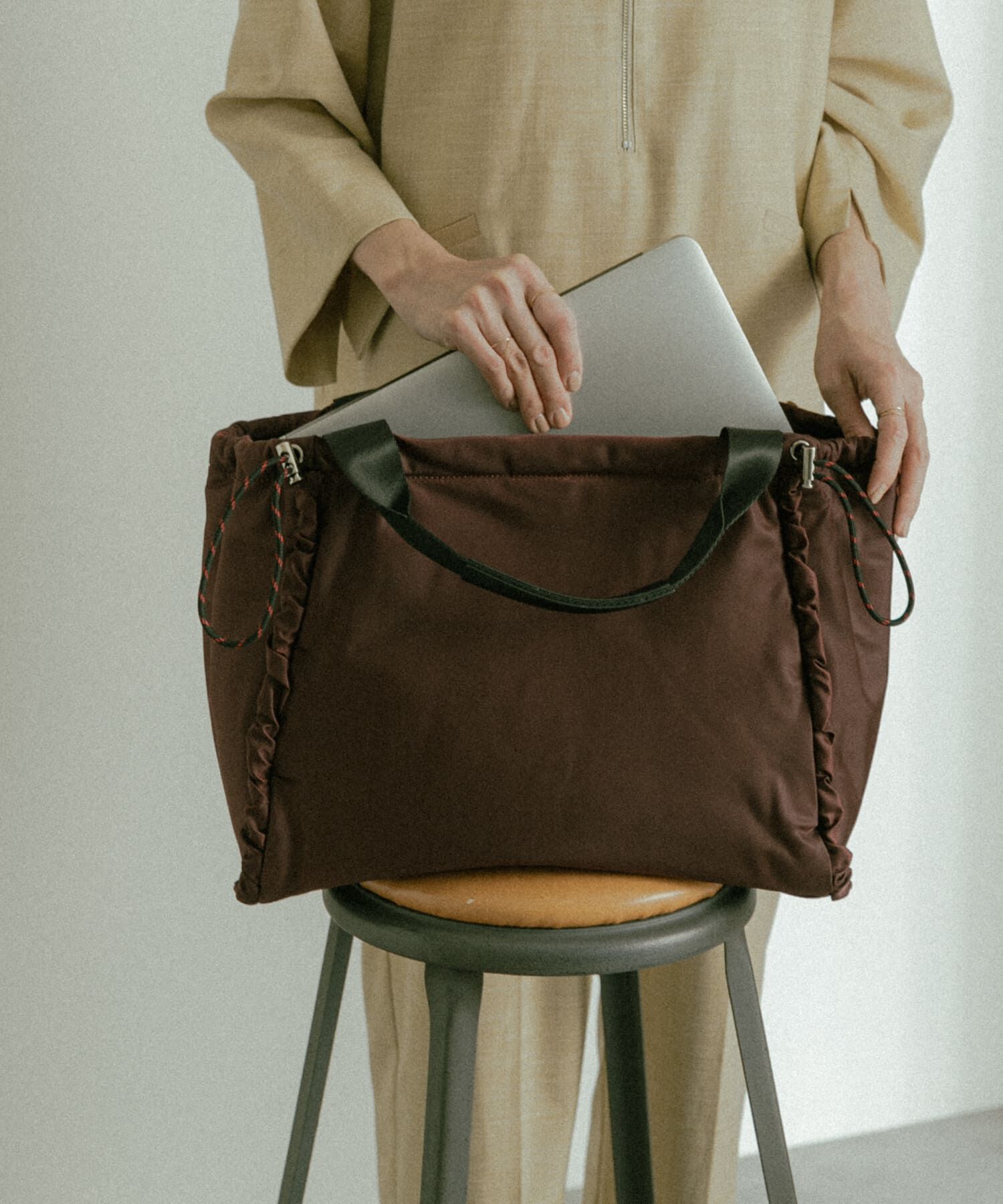 RODE SKO「hun RODESKO　『A4対応』Code コードトートバッグ」|トートバッグ|ボルドー