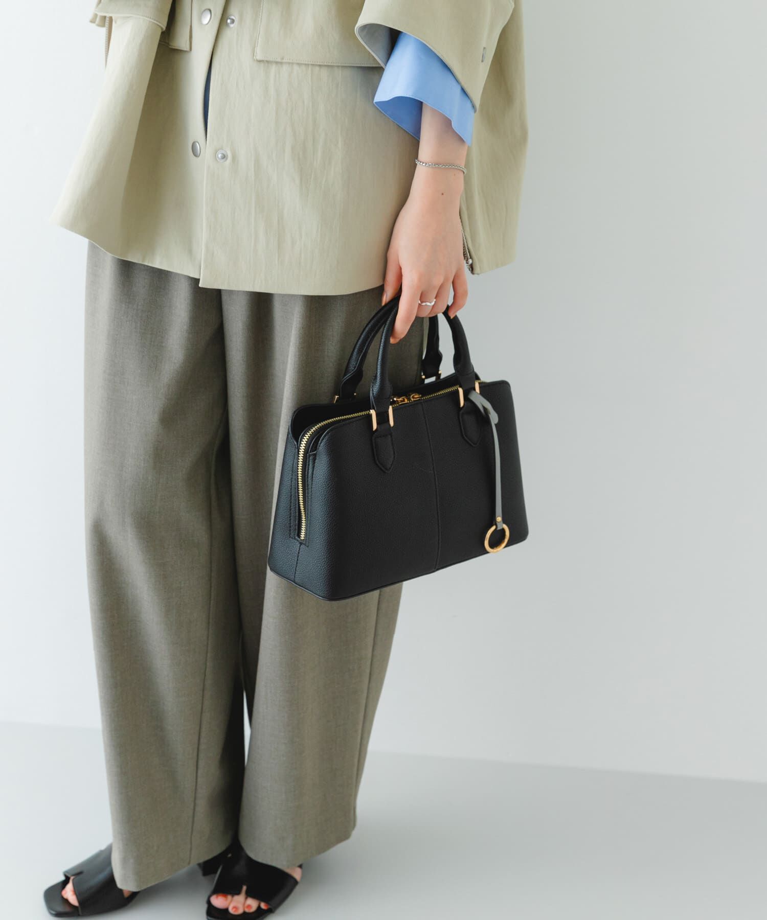 RODE SKO「センターステッチハンドバッグ」|ハンドバッグ|