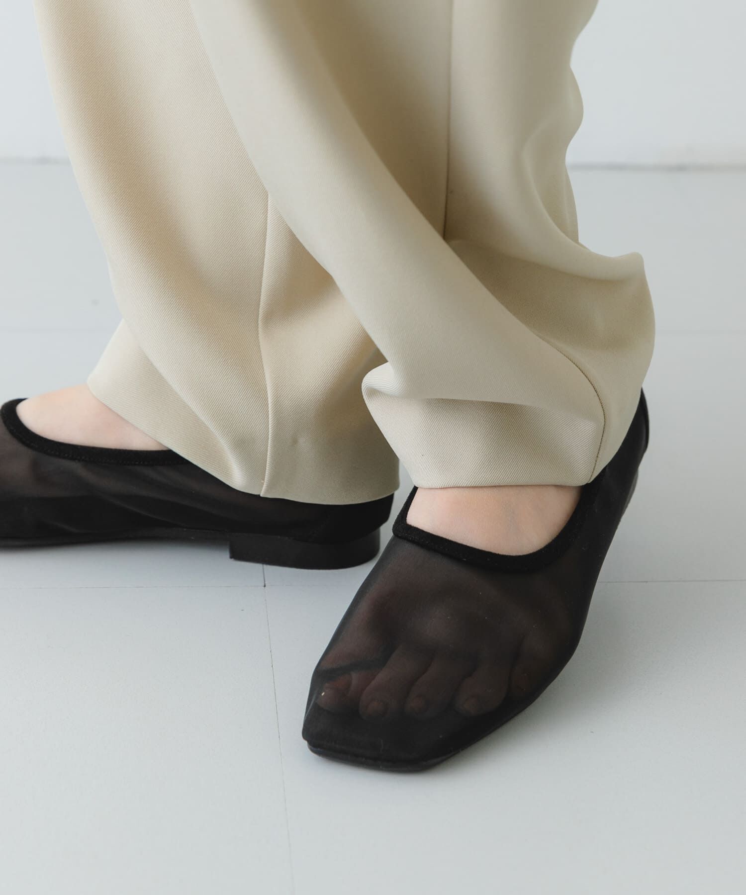 RODE SKO「『MADE IN JAPAN』シアーフラットシューズ」|バレエシューズ|