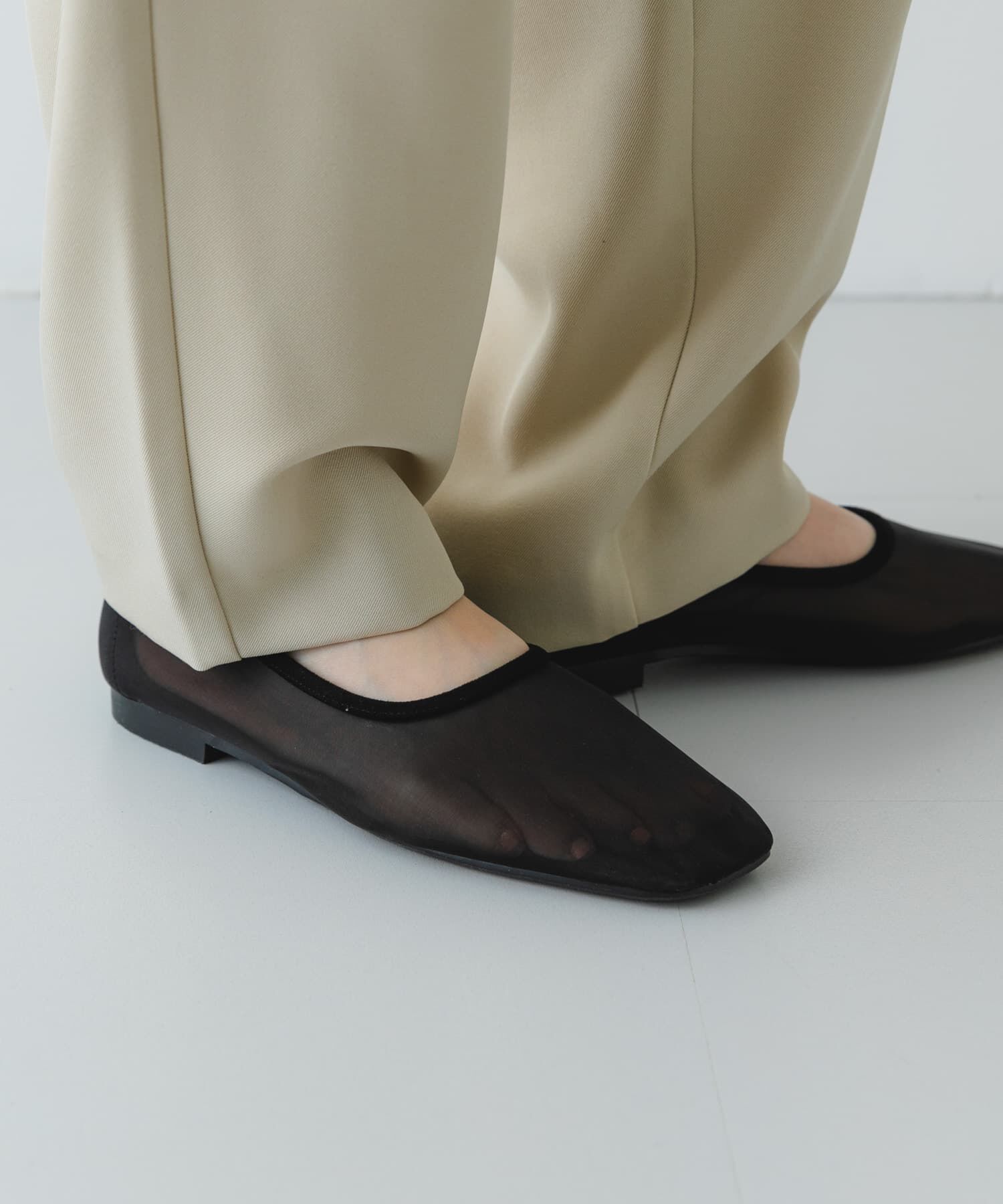 RODE SKO「『MADE IN JAPAN』シアーフラットシューズ」|バレエシューズ|