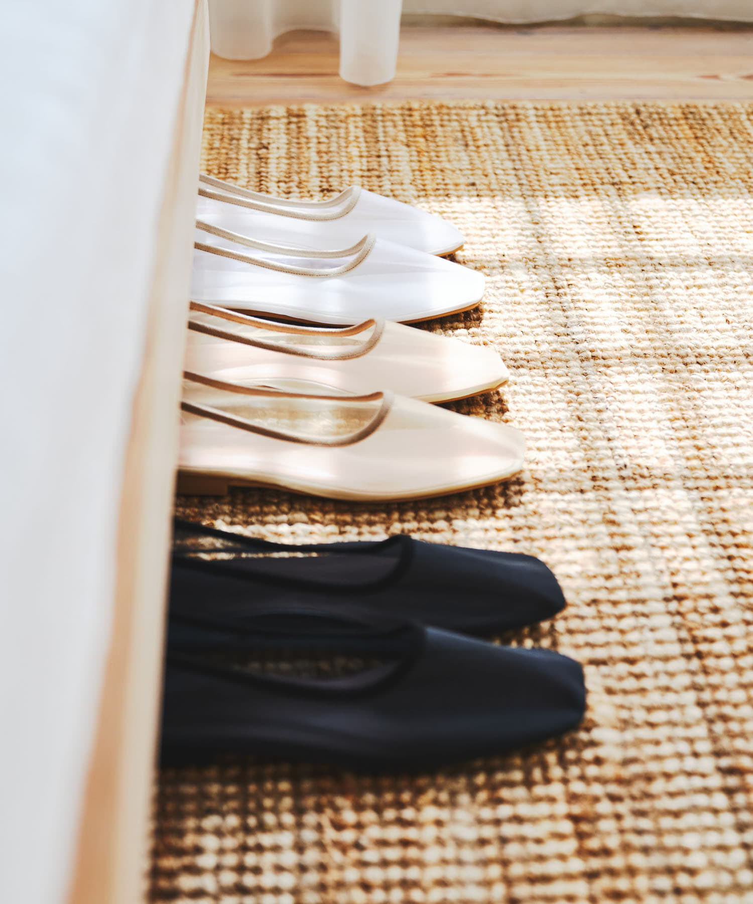 RODE SKO「『MADE IN JAPAN』シアーフラットシューズ」|バレエシューズ|