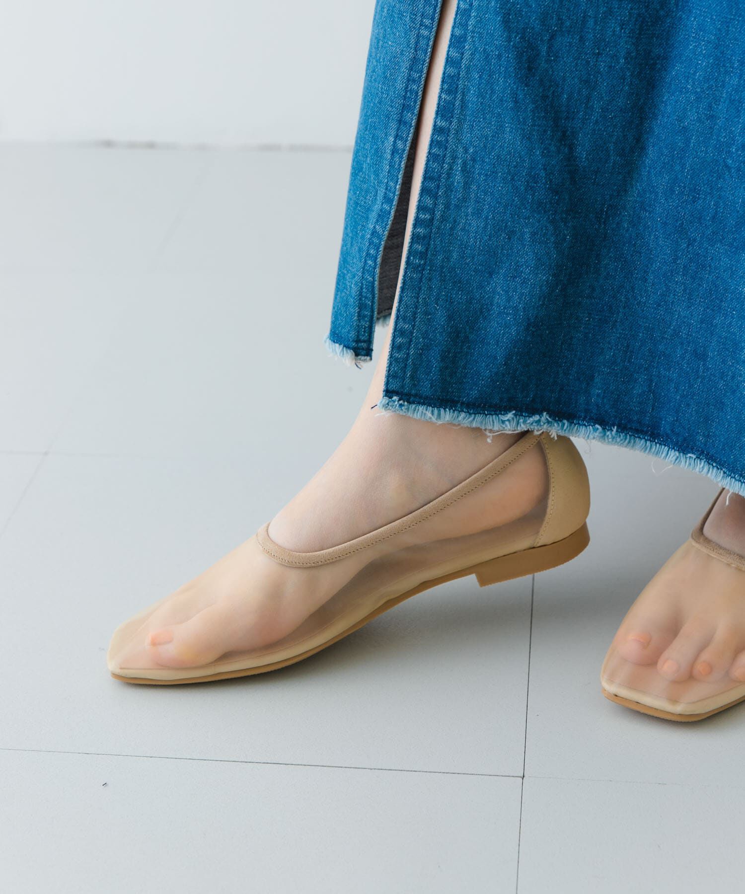 RODE SKO「『MADE IN JAPAN』シアーフラットシューズ」|バレエシューズ|