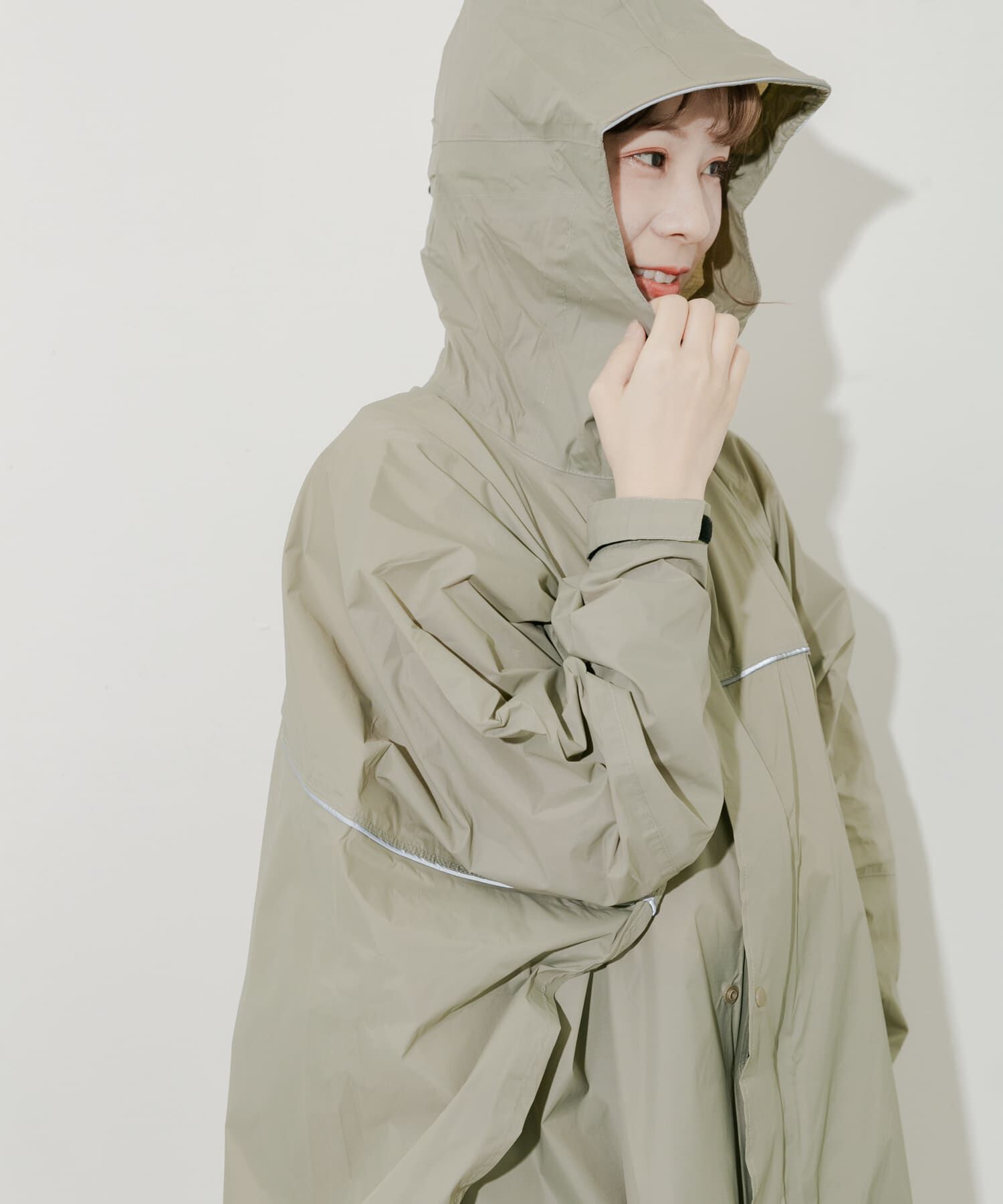 SMELLY「『WEB限定』『ユニセックス』Wpc.　バイシクルスリーブポンチョ」|ポンチョ・ケープ|