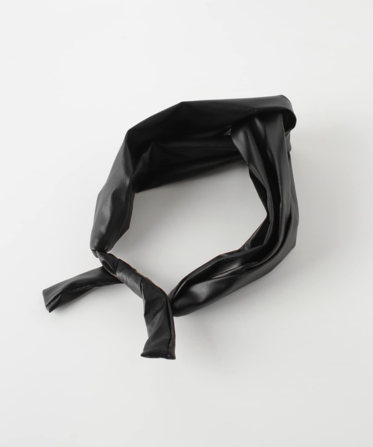 SMELLY「エコレザーワイヤーヘアターバン」|ヘアバンド|