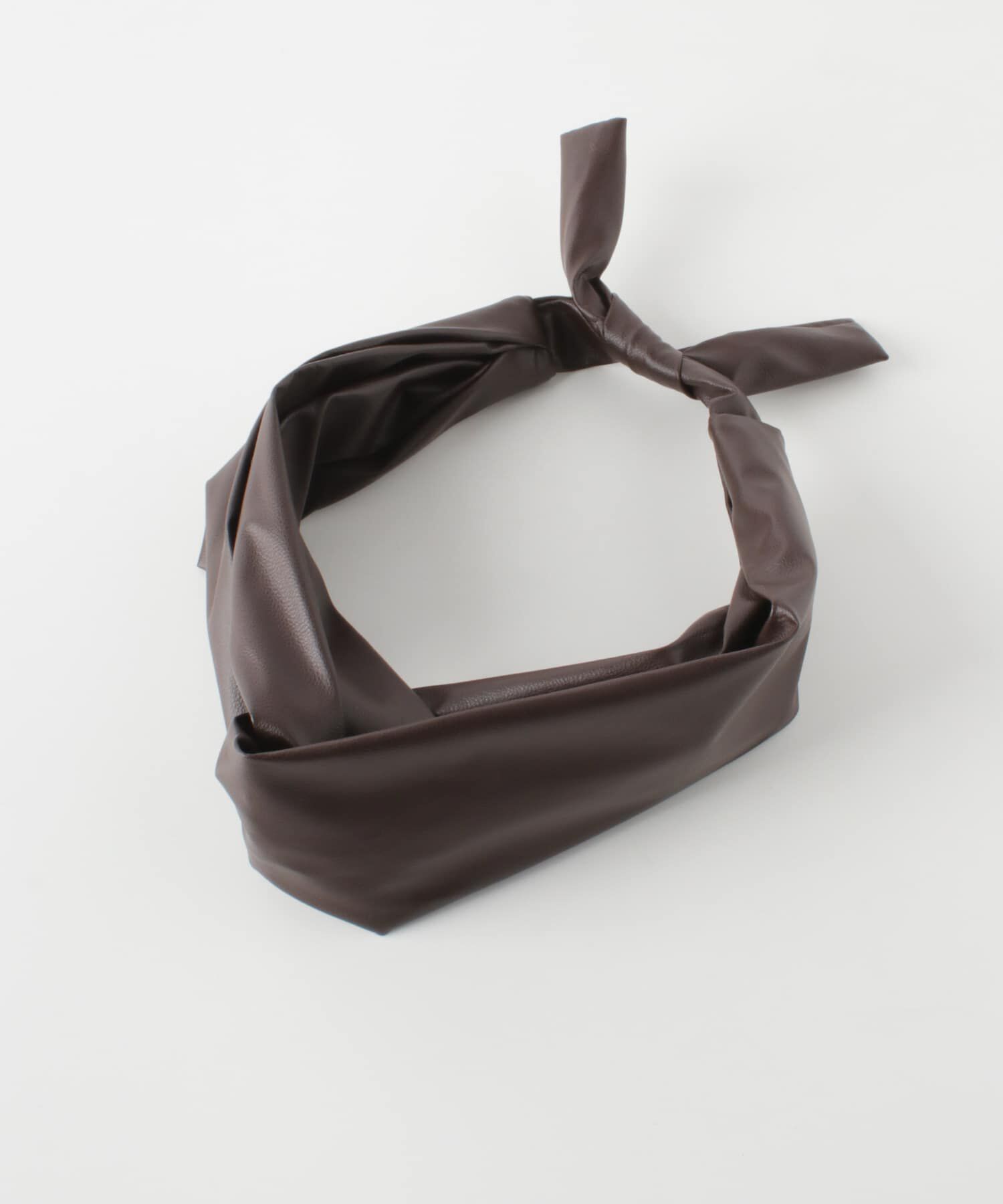 SMELLY「エコレザーワイヤーヘアターバン」|ヘアバンド|