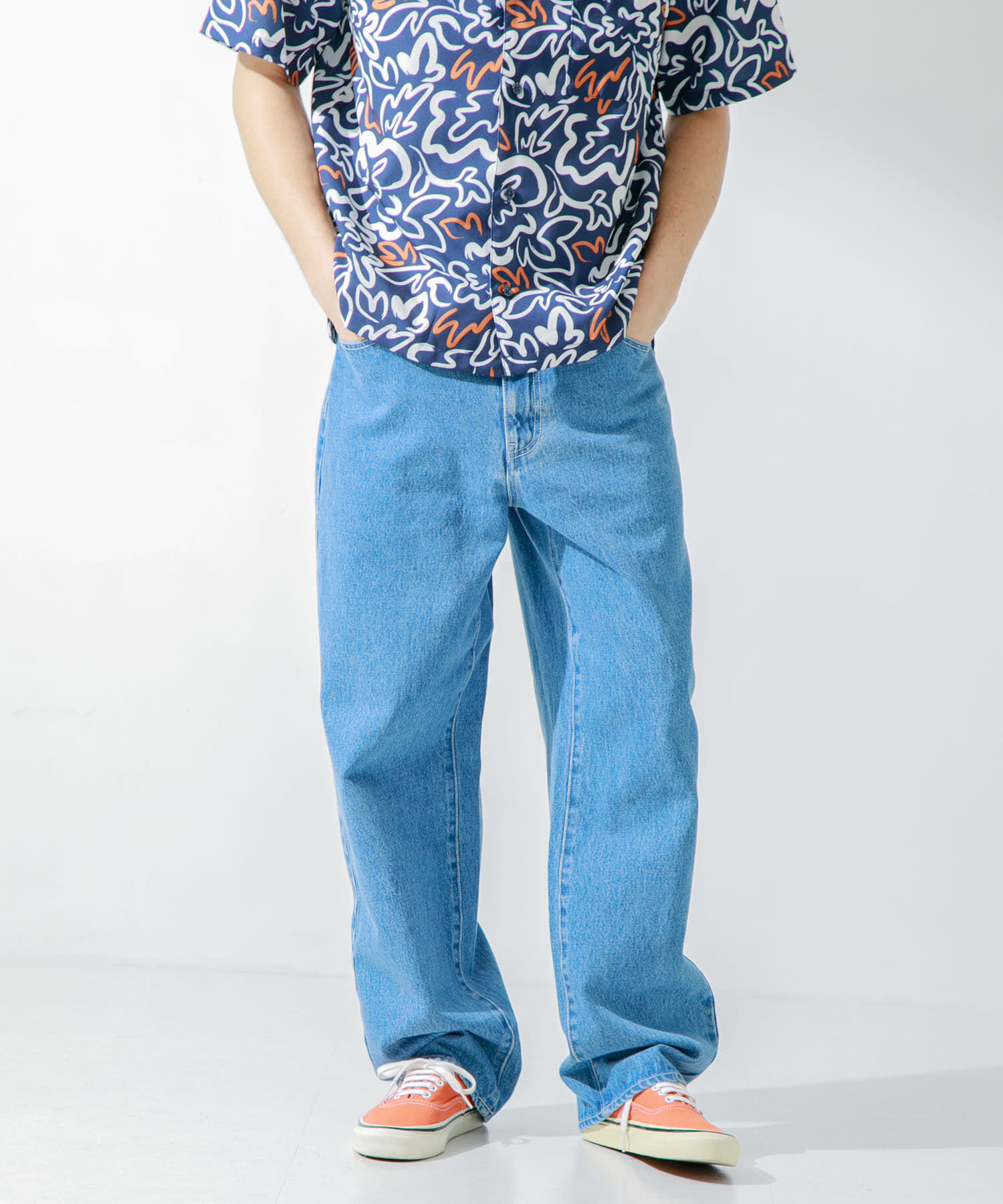 Sonny Label 「デニムワイドストレートパンツ」|デニム|