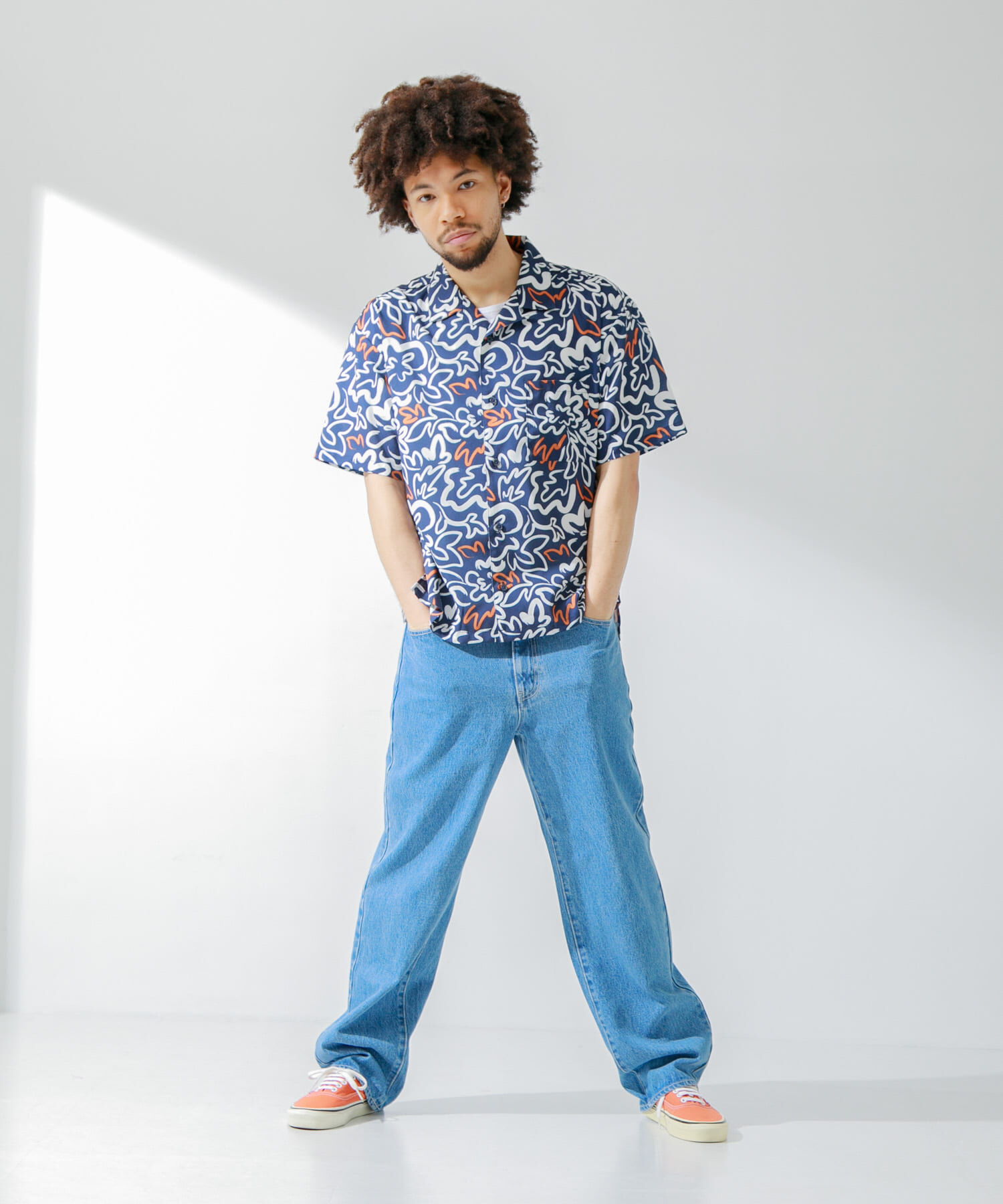 Sonny Label 「デニムワイドストレートパンツ」|デニム|