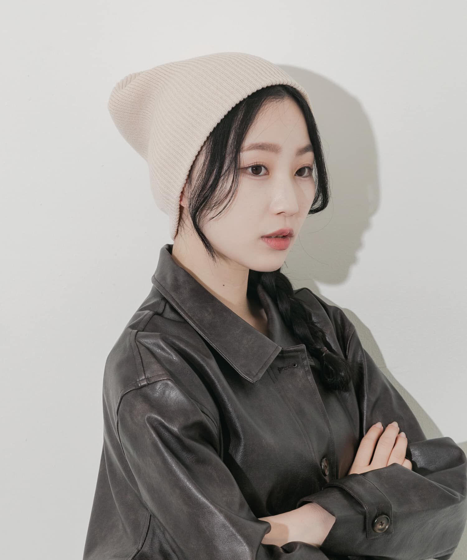 SMELLY「ルーズビーニー」|ニット帽|